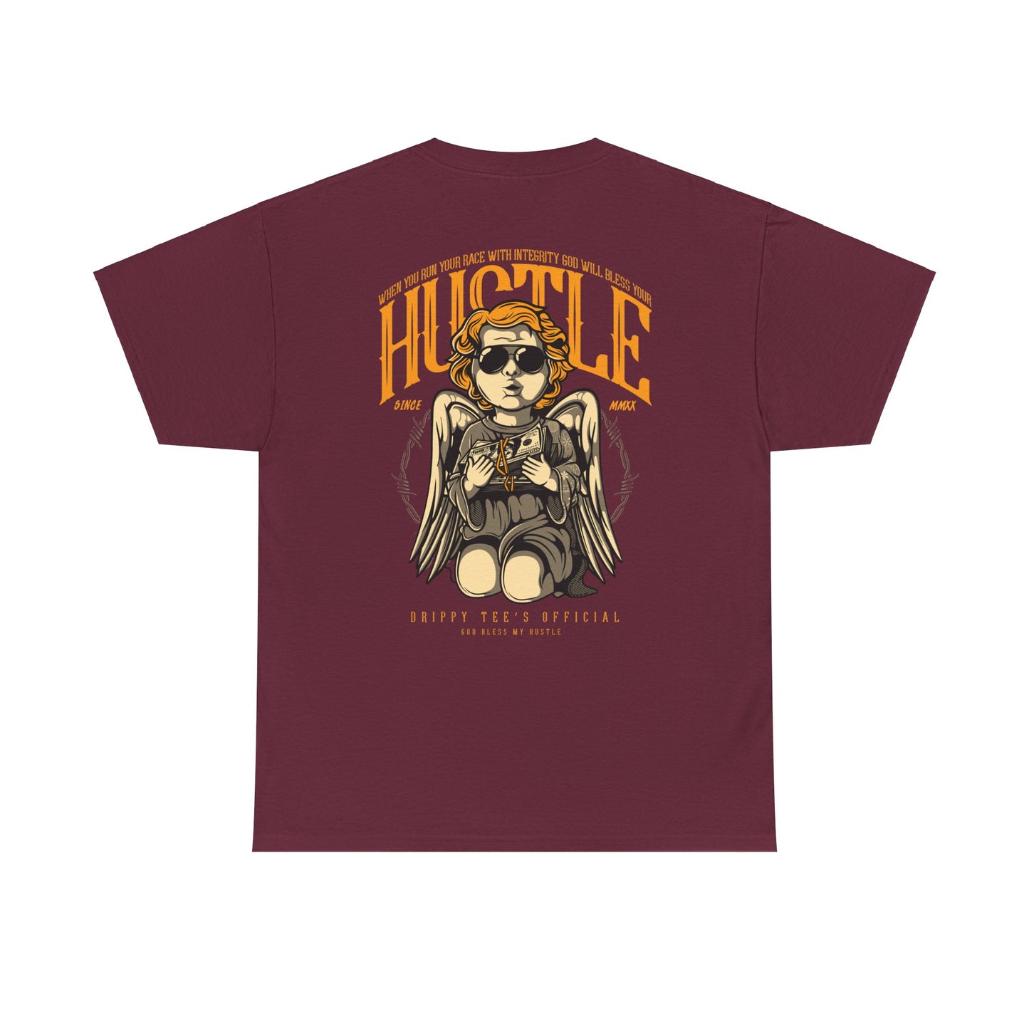 Drippy Tee's Hustle Angle Unisex Heavy Cotton Tee
