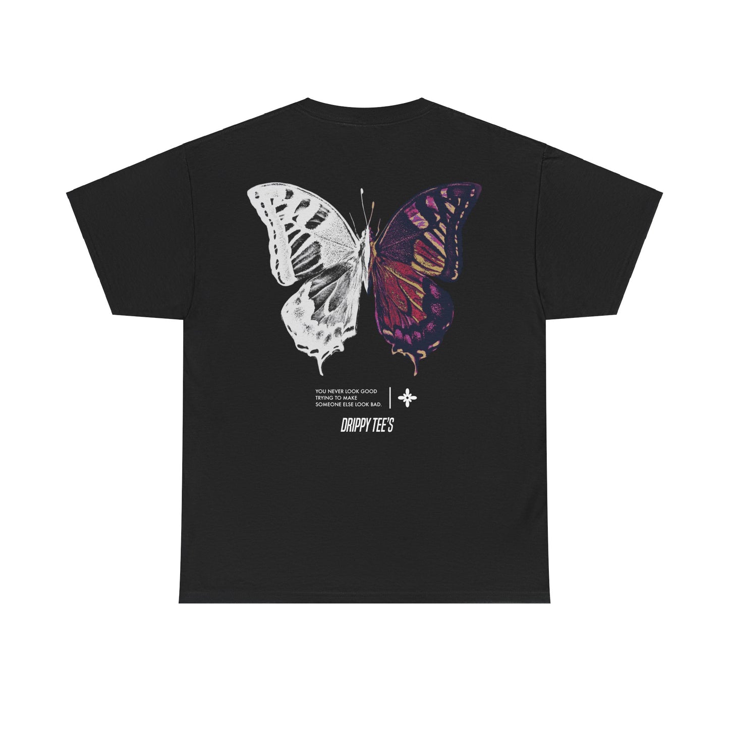 Drippy Tee's Butterfly Unisex Heavy Cotton Tee