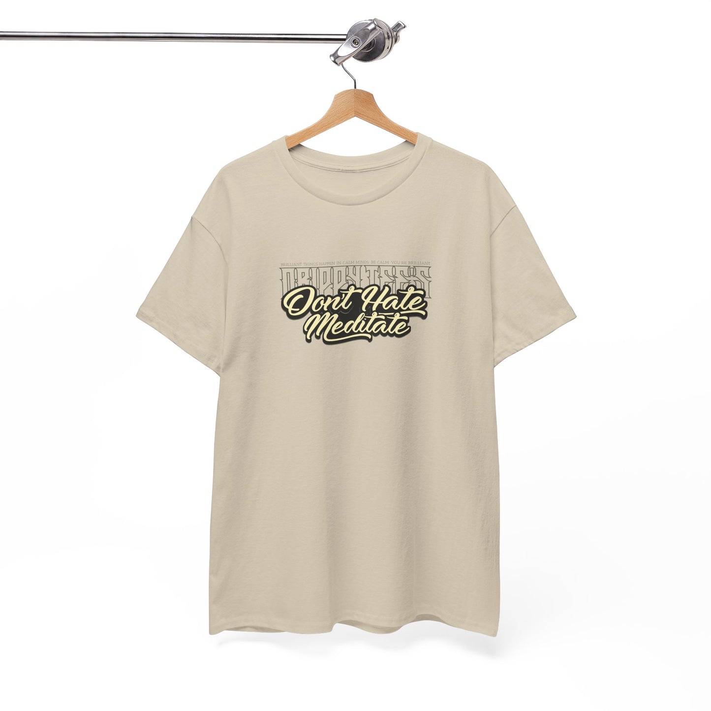Drippy Tee's Don't Hate Meditate Unisex Heavy Cotton Tee