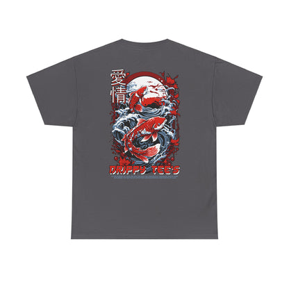 Drippy Tee's Midnight Moon Koi Unisex Heavy Cotton Tee