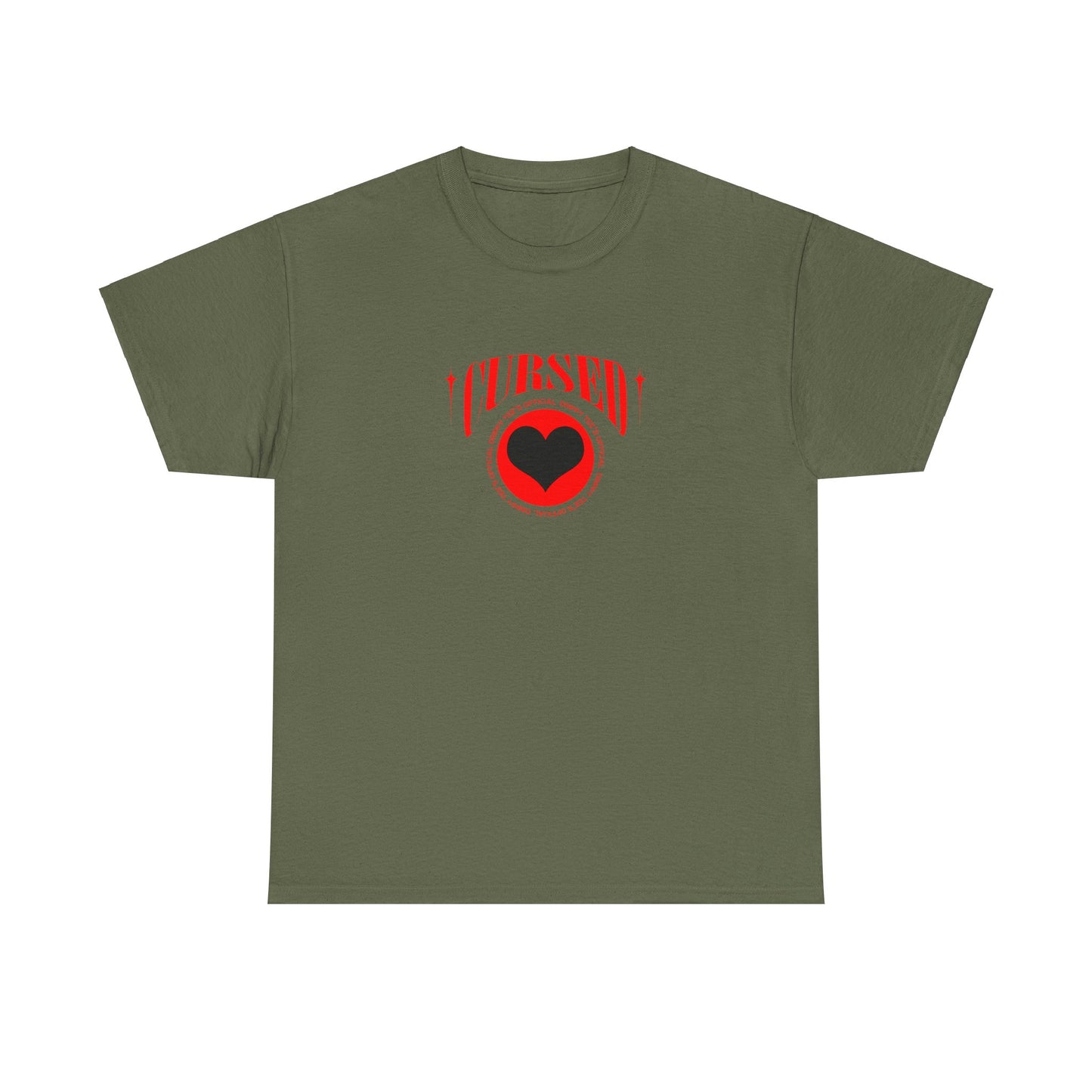 Drippy Tee's Cursed Heart Unisex Heavy Cotton Tee