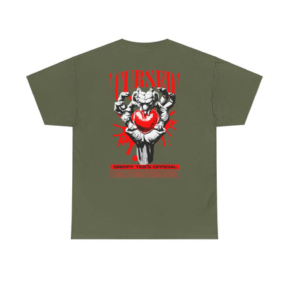 Drippy Tee's Cursed Heart Unisex Heavy Cotton Tee
