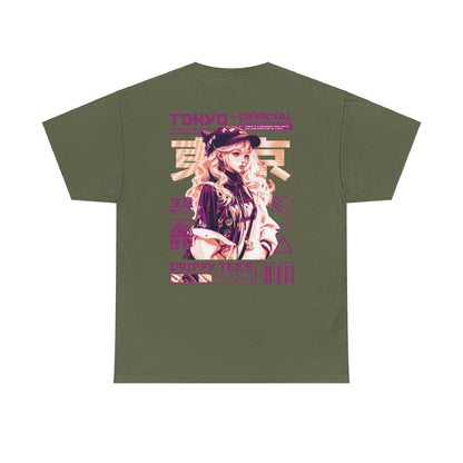 Drippy Tee's Neon Tokyo Unisex Heavy Cotton Tee
