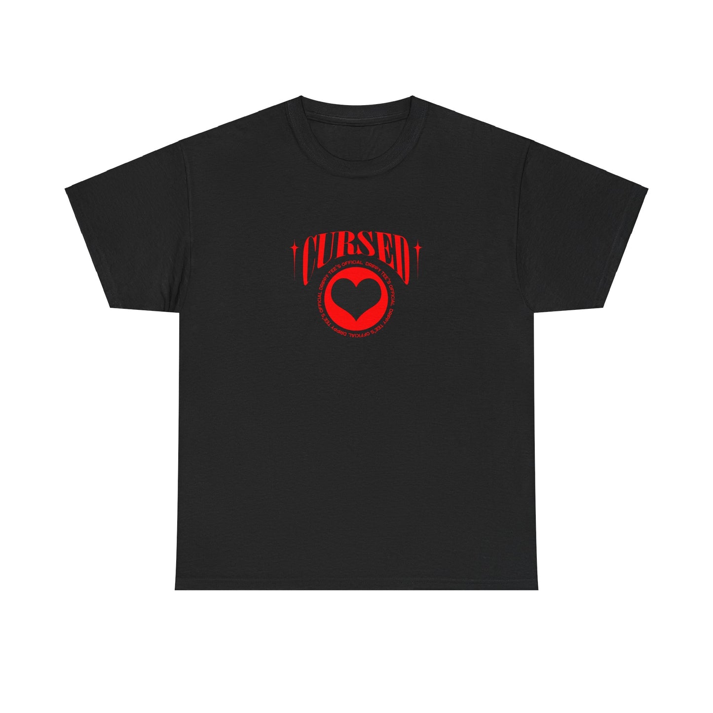 Drippy Tee's Cursed Heart Unisex Heavy Cotton Tee
