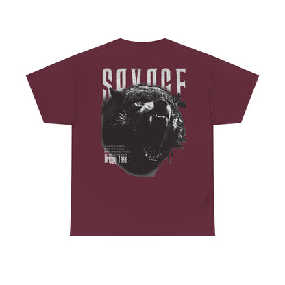 Drippy Tee's Savage Unisex Heavy Cotton Tee