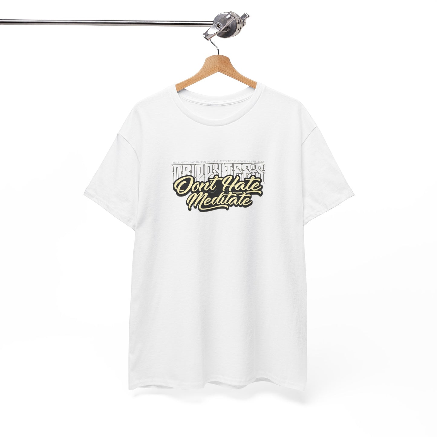 Drippy Tee's Don't Hate Meditate Unisex Heavy Cotton Tee