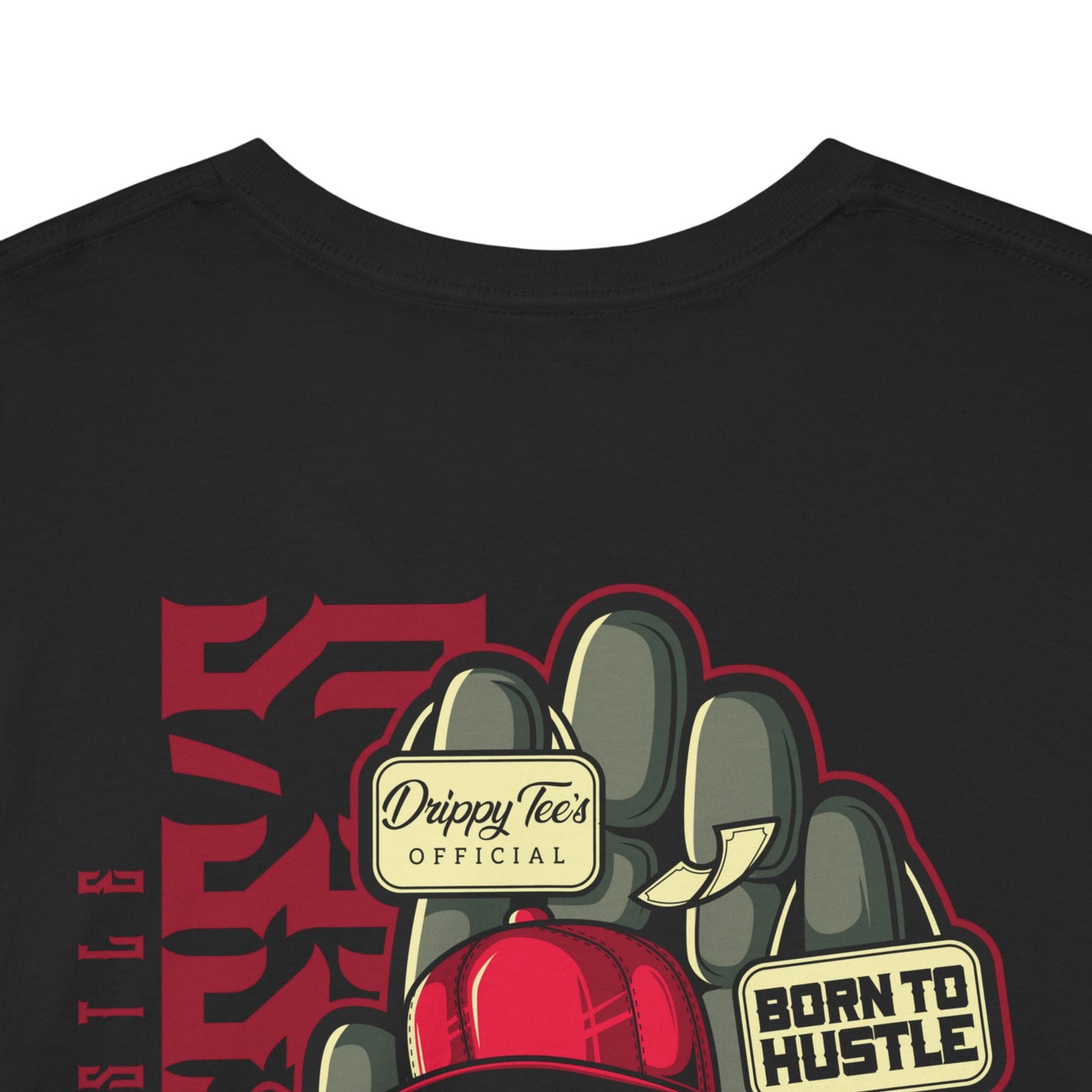 Drippy Tee's Born To Hustle Unisex Heavy Cotton Tee