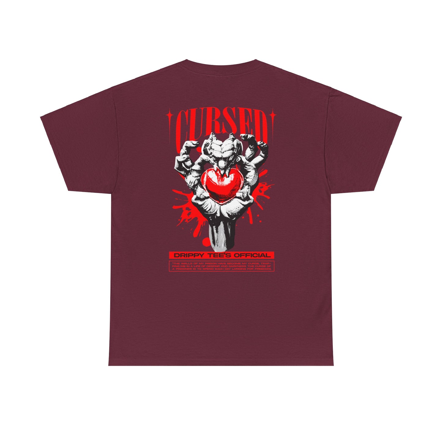 Drippy Tee's Cursed Heart Unisex Heavy Cotton Tee