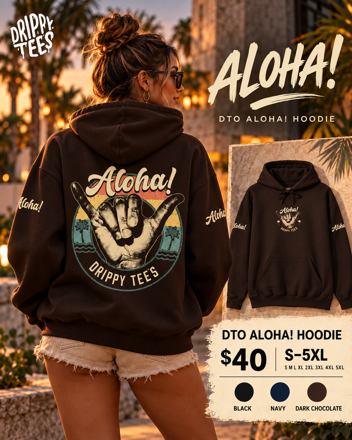 DTO Aloha! Unisex Heavy Blend™ Hooded Sweatshirt