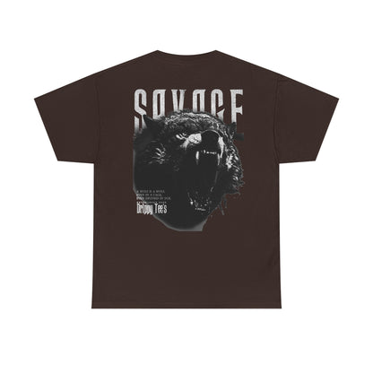 Drippy Tee's Savage Unisex Heavy Cotton Tee