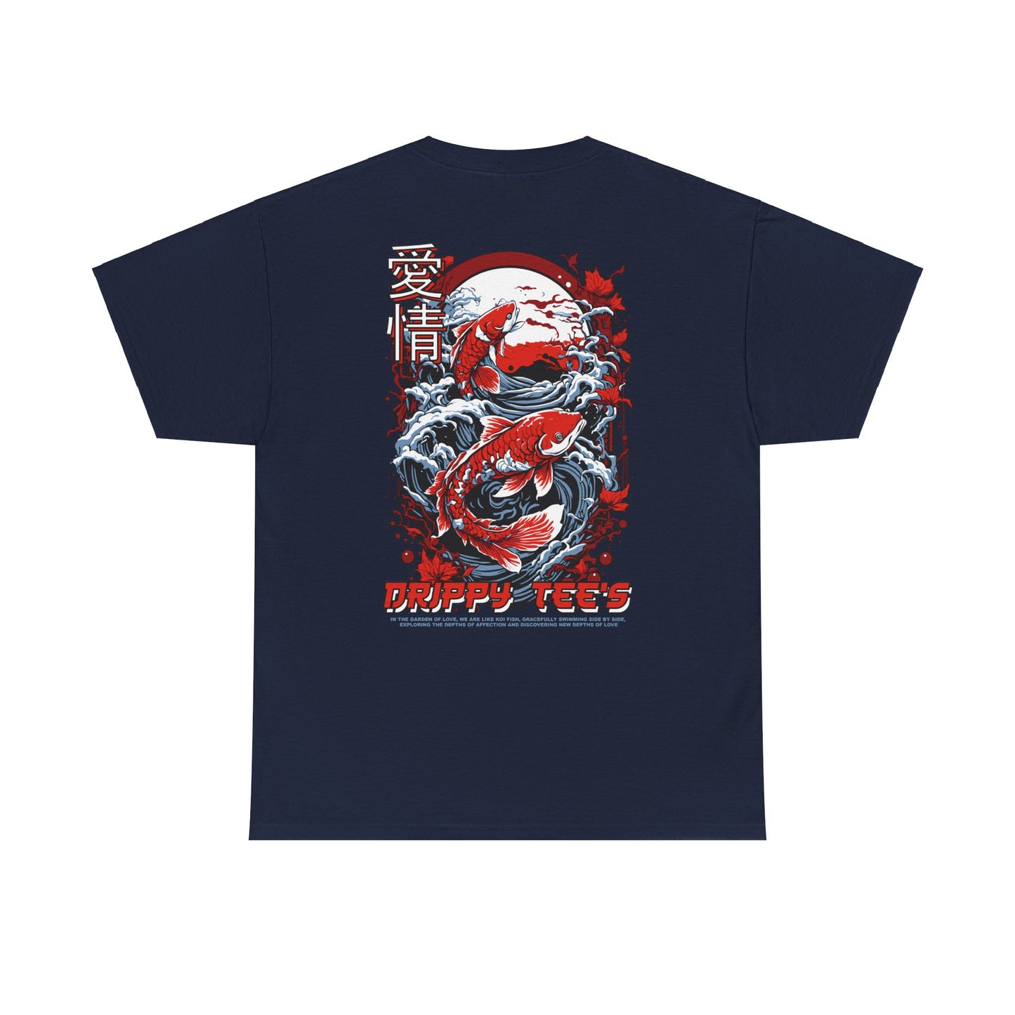 Drippy Tee's Midnight Moon Koi Unisex Heavy Cotton Tee