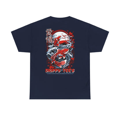 Drippy Tee's Midnight Moon Koi Unisex Heavy Cotton Tee