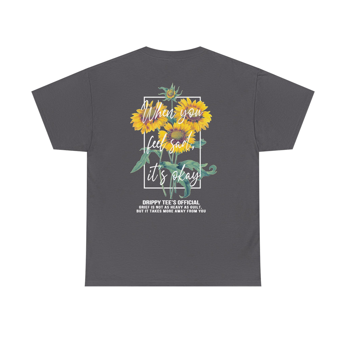 Drippy Tee's Sunflower Sadness Unisex Heavy Cotton Tee