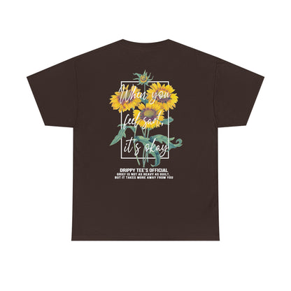 Drippy Tee's Sunflower Sadness Unisex Heavy Cotton Tee