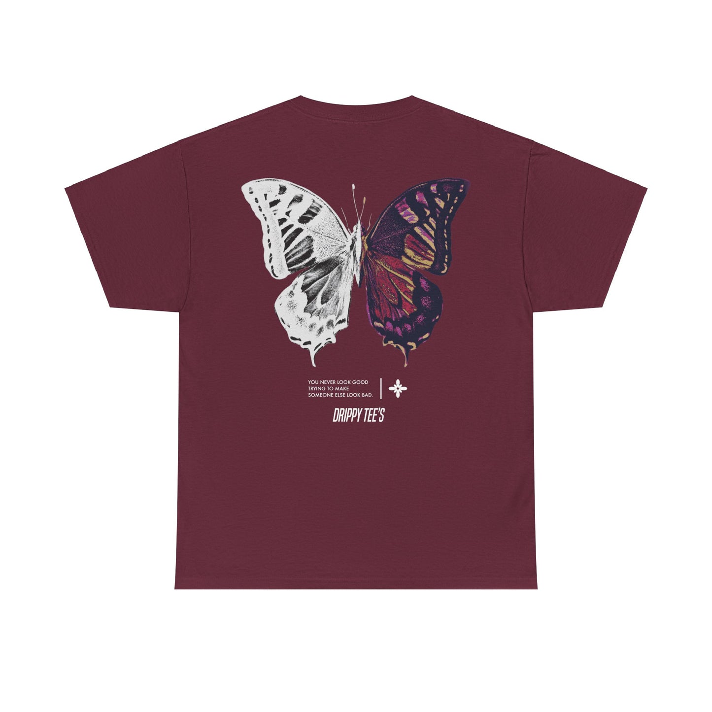 Drippy Tee's Butterfly Unisex Heavy Cotton Tee