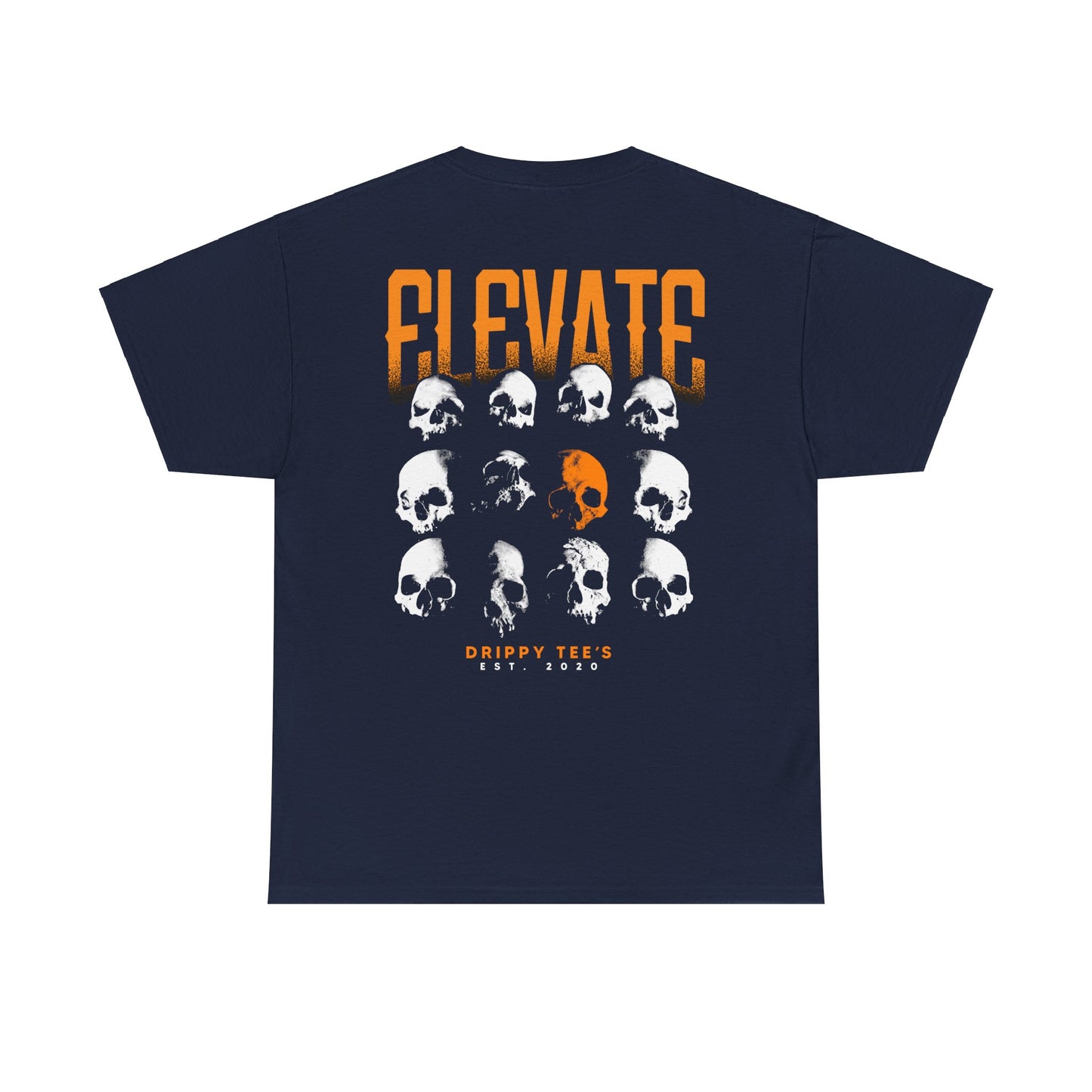 Drippy Tee's Elevate Skull Unisex Heavy Cotton Tee