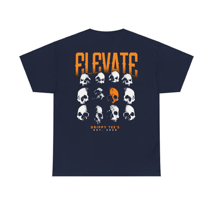 Drippy Tee's Elevate Skull Unisex Heavy Cotton Tee