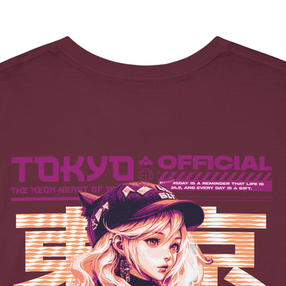 Drippy Tee's Neon Tokyo Unisex Heavy Cotton Tee