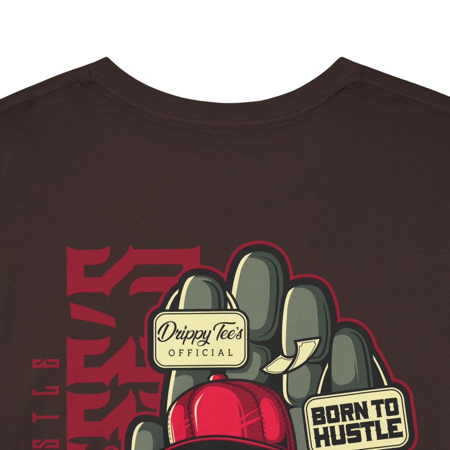 Drippy Tee's Born To Hustle Unisex Heavy Cotton Tee