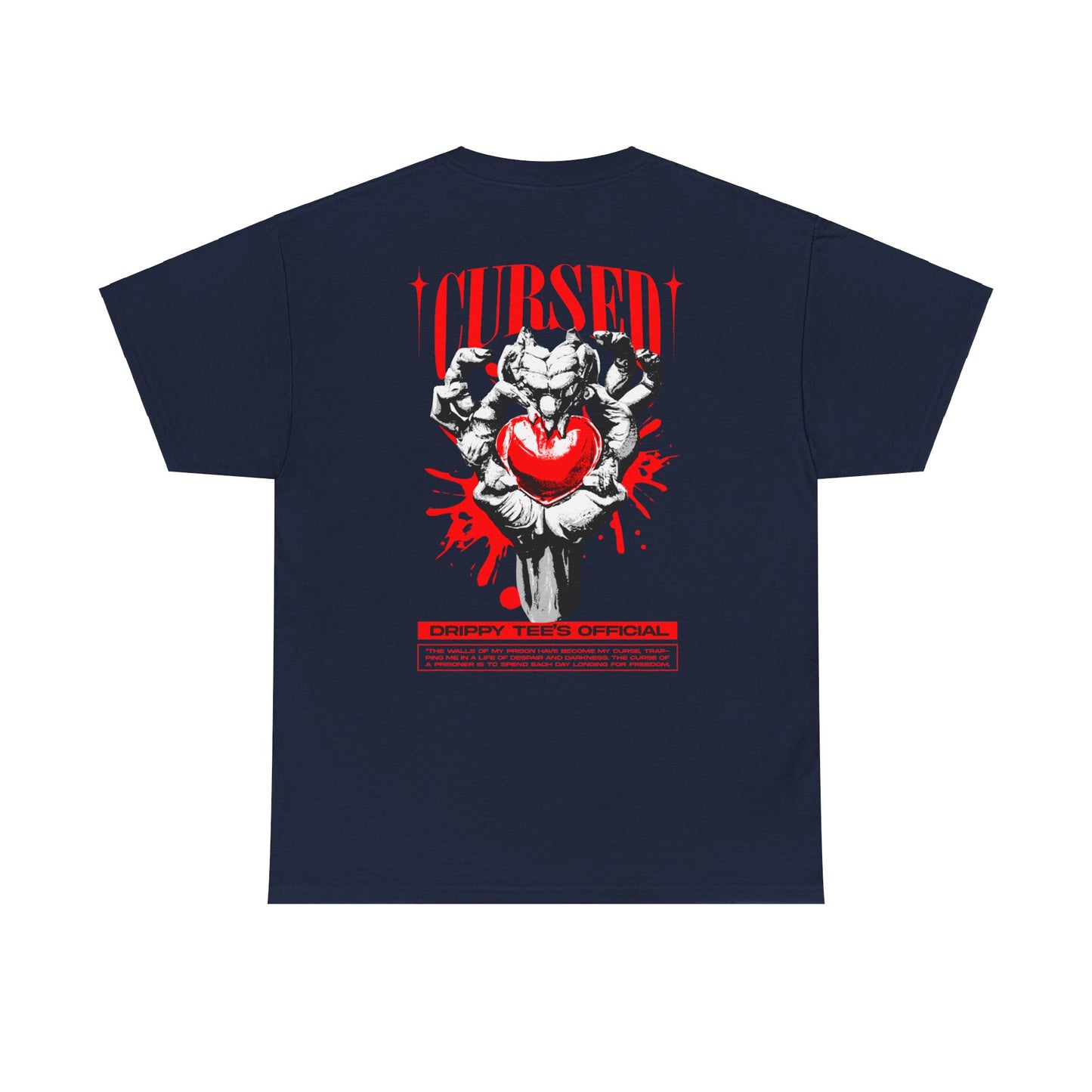 Drippy Tee's Cursed Heart Unisex Heavy Cotton Tee