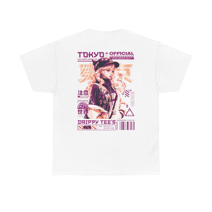 Drippy Tee's Neon Tokyo Unisex Heavy Cotton Tee