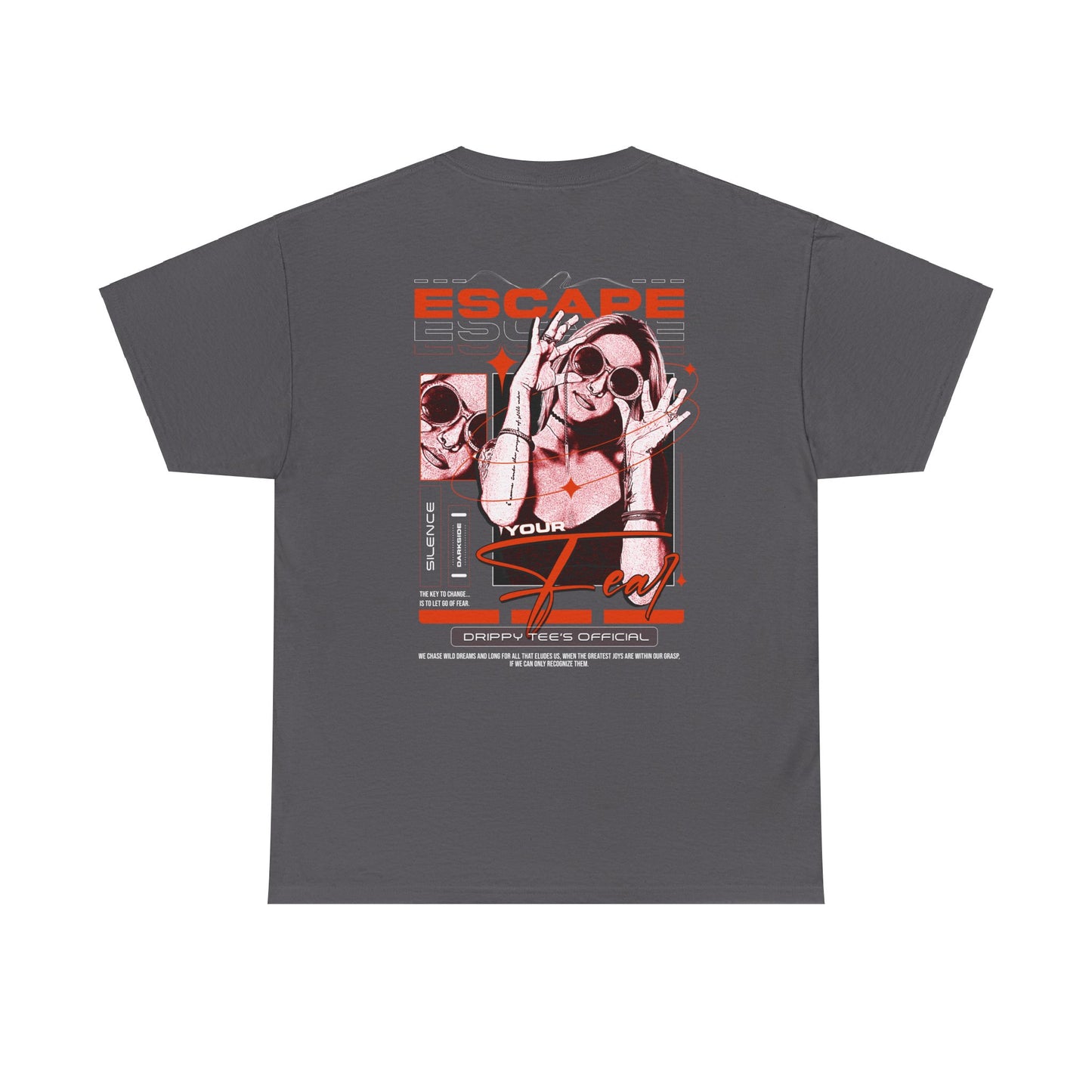 Drippy Tee's Escape Your Fear Unisex Heavy Cotton Tee