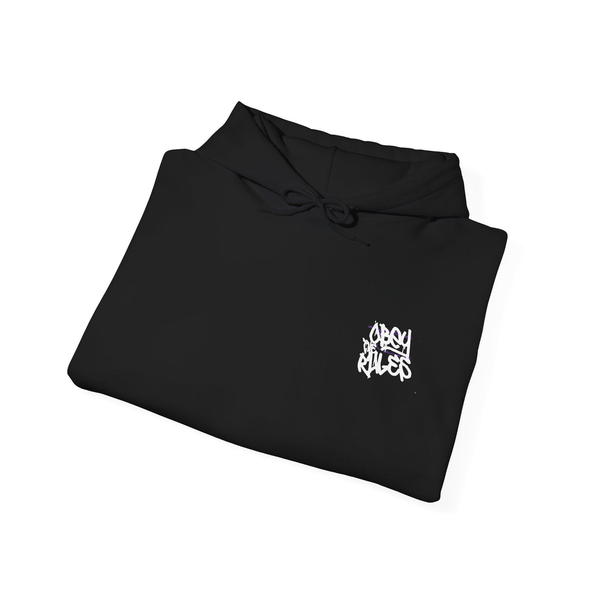 DTO Obey The Rules Trendy Unisex Heavy Blend™ Hoodie with Urban Angel Design - Perfect for Streetwear Lovers