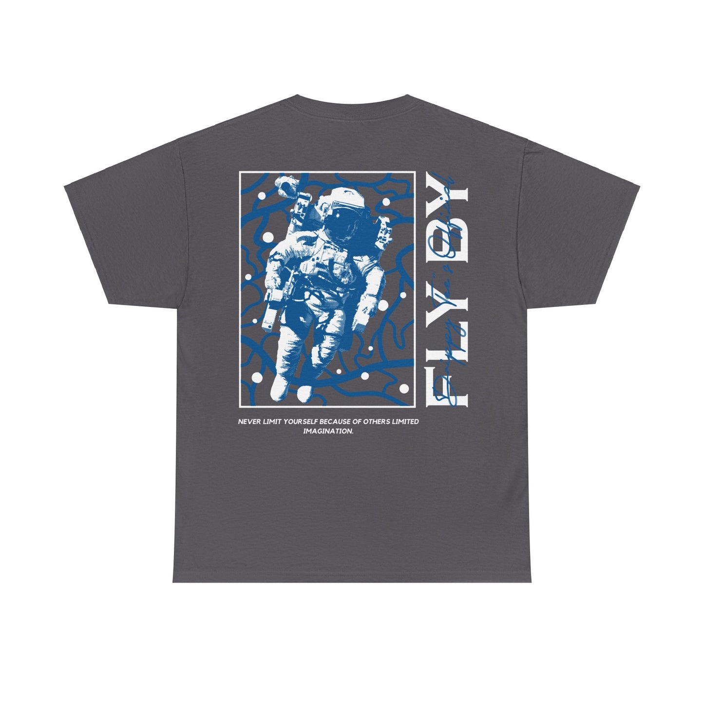 Drippy Tee's Fly By Astronaut Unisex Heavy Cotton Tee