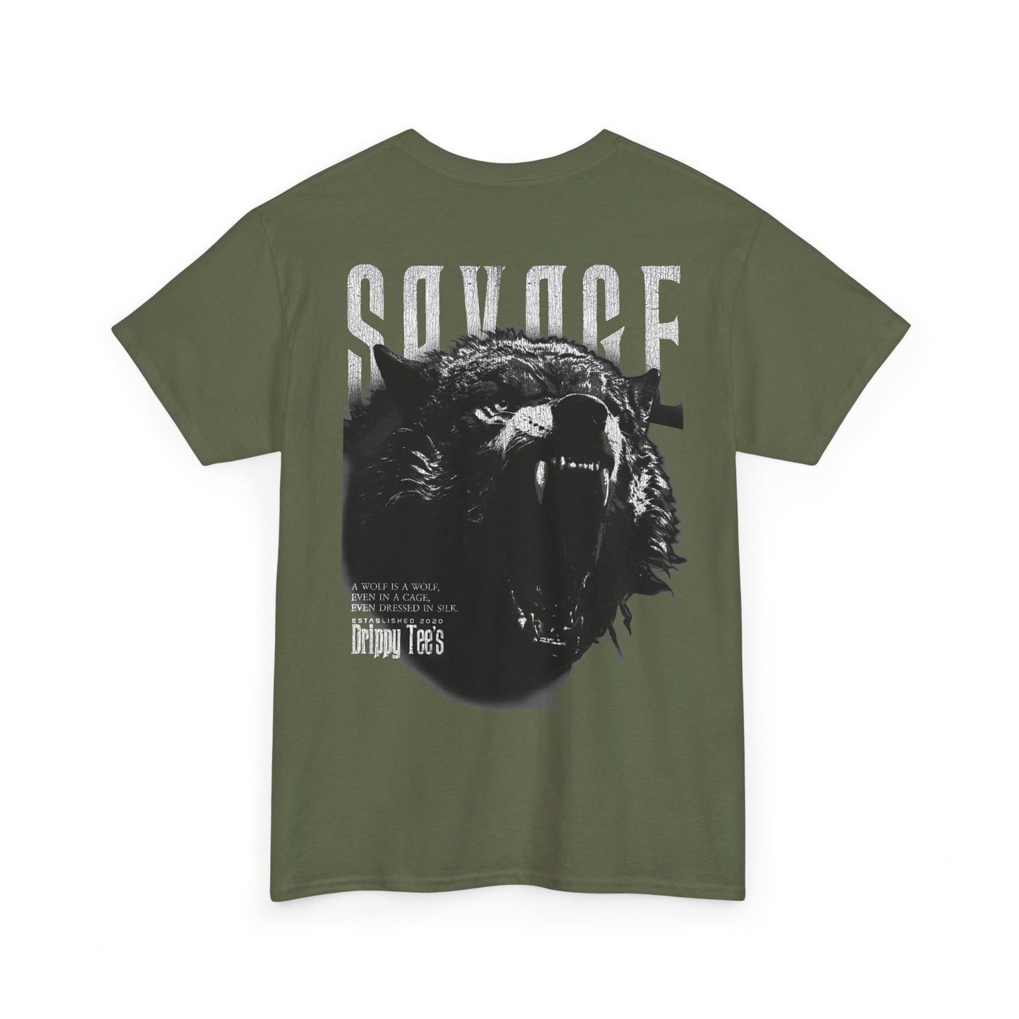 Drippy Tee's Savage Unisex Heavy Cotton Tee