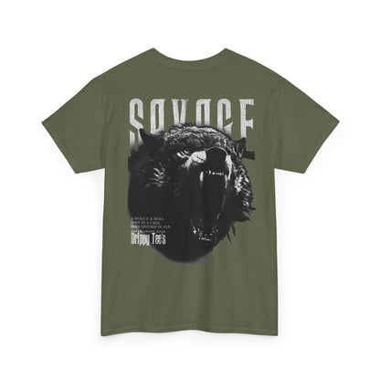 Drippy Tee's Savage Unisex Heavy Cotton Tee