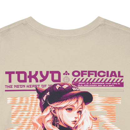 Drippy Tee's Neon Tokyo Unisex Heavy Cotton Tee