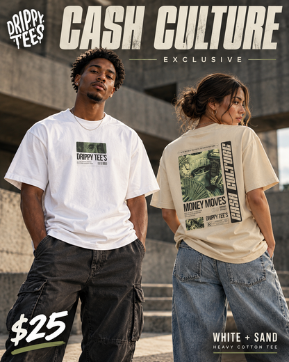 Drippy Tee's EXCLUSIVE Cash Culture Unisex Heavy Cotton Tee