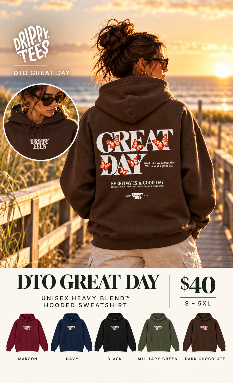 DTO Great Day Unisex Heavy Blend™ Hooded Sweatshirt
