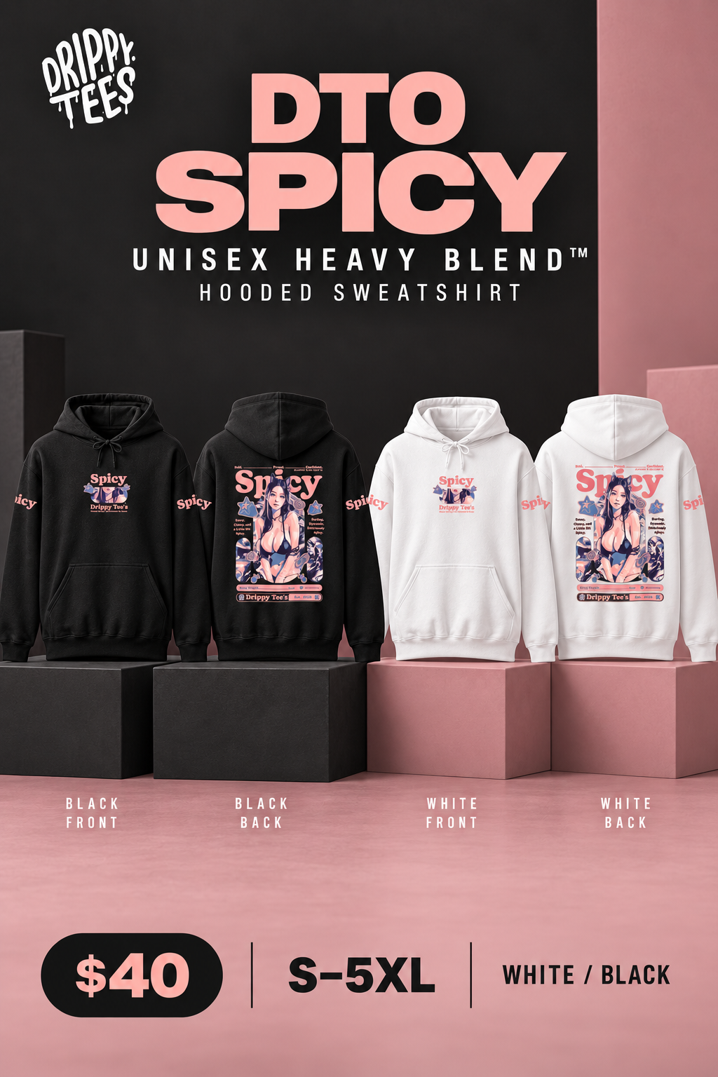 DTO Spicy Unisex Heavy Blend™ Hooded Sweatshirt