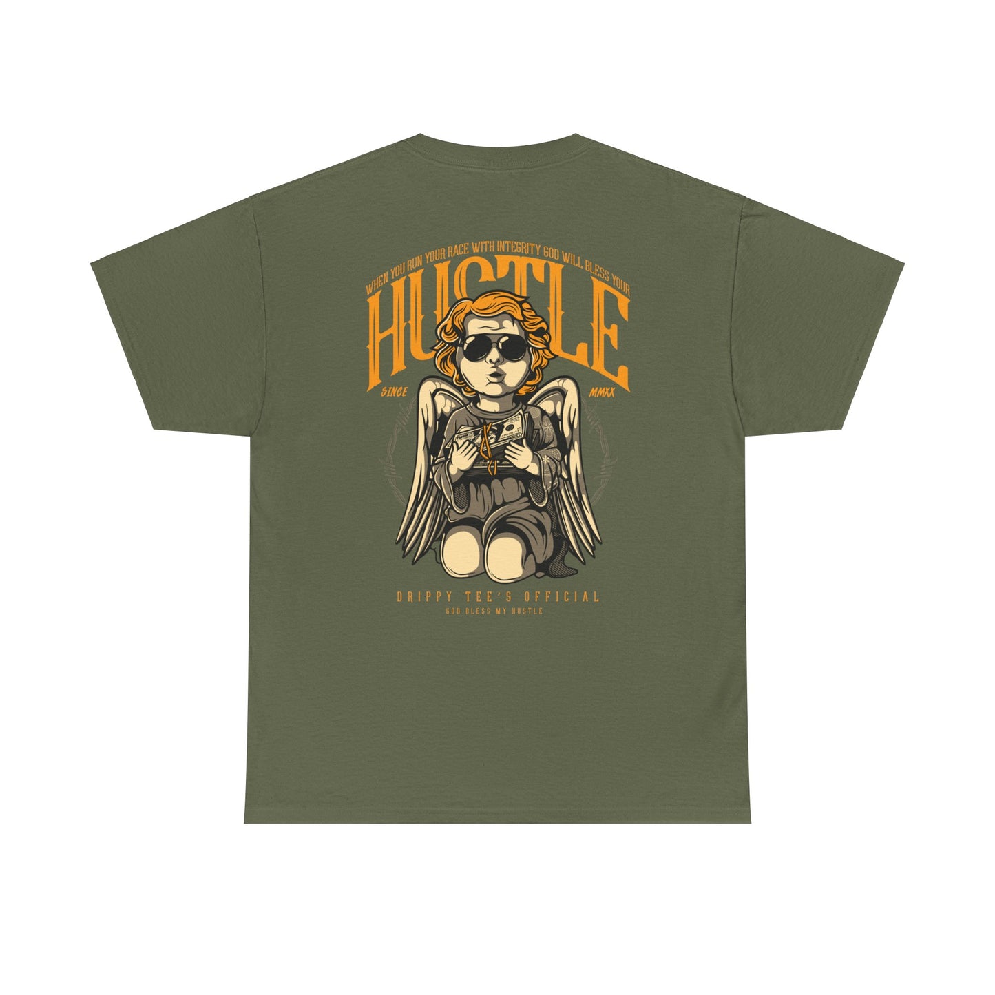 Drippy Tee's Hustle Angle Unisex Heavy Cotton Tee