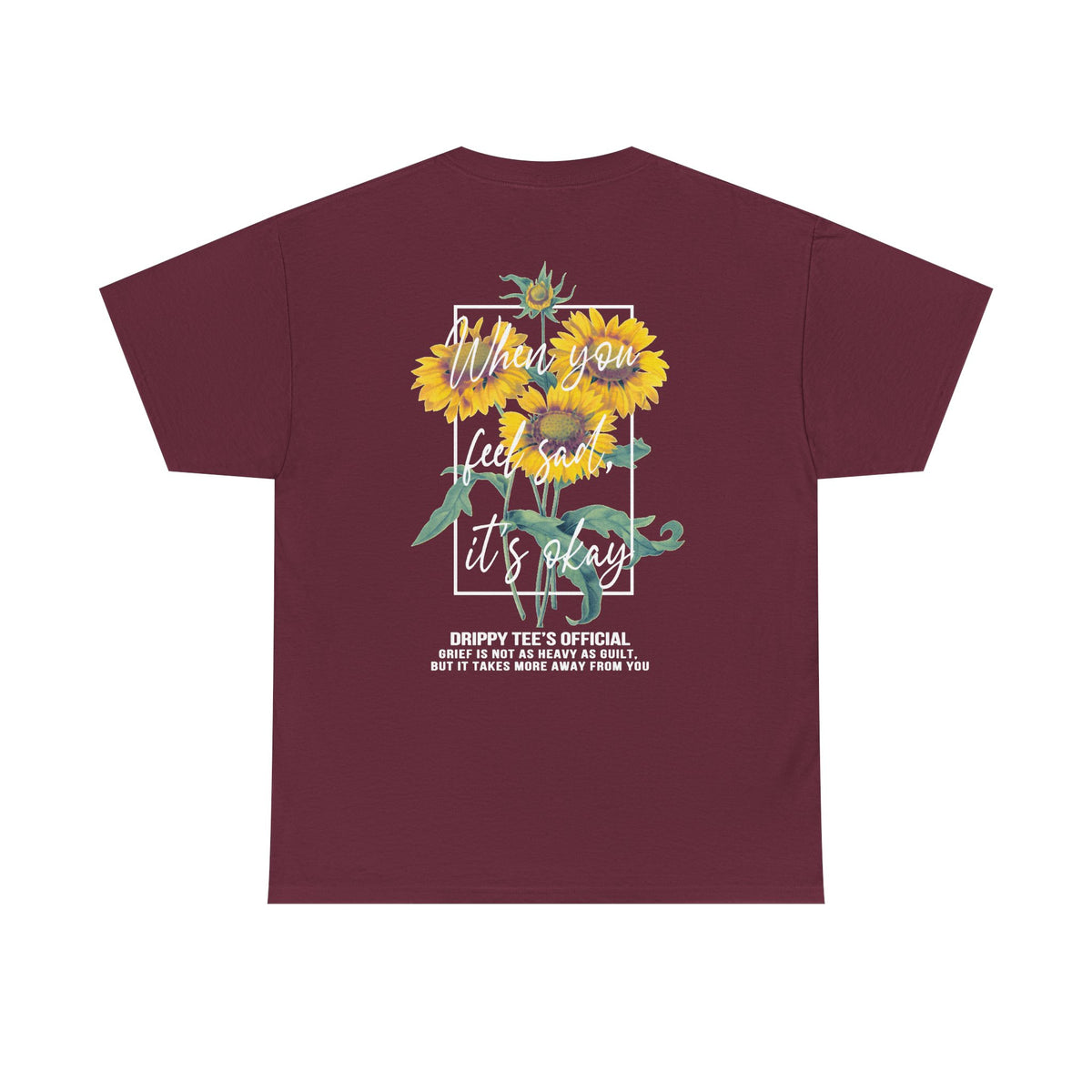 Drippy Tee's Sunflower Sadness Unisex Heavy Cotton Tee