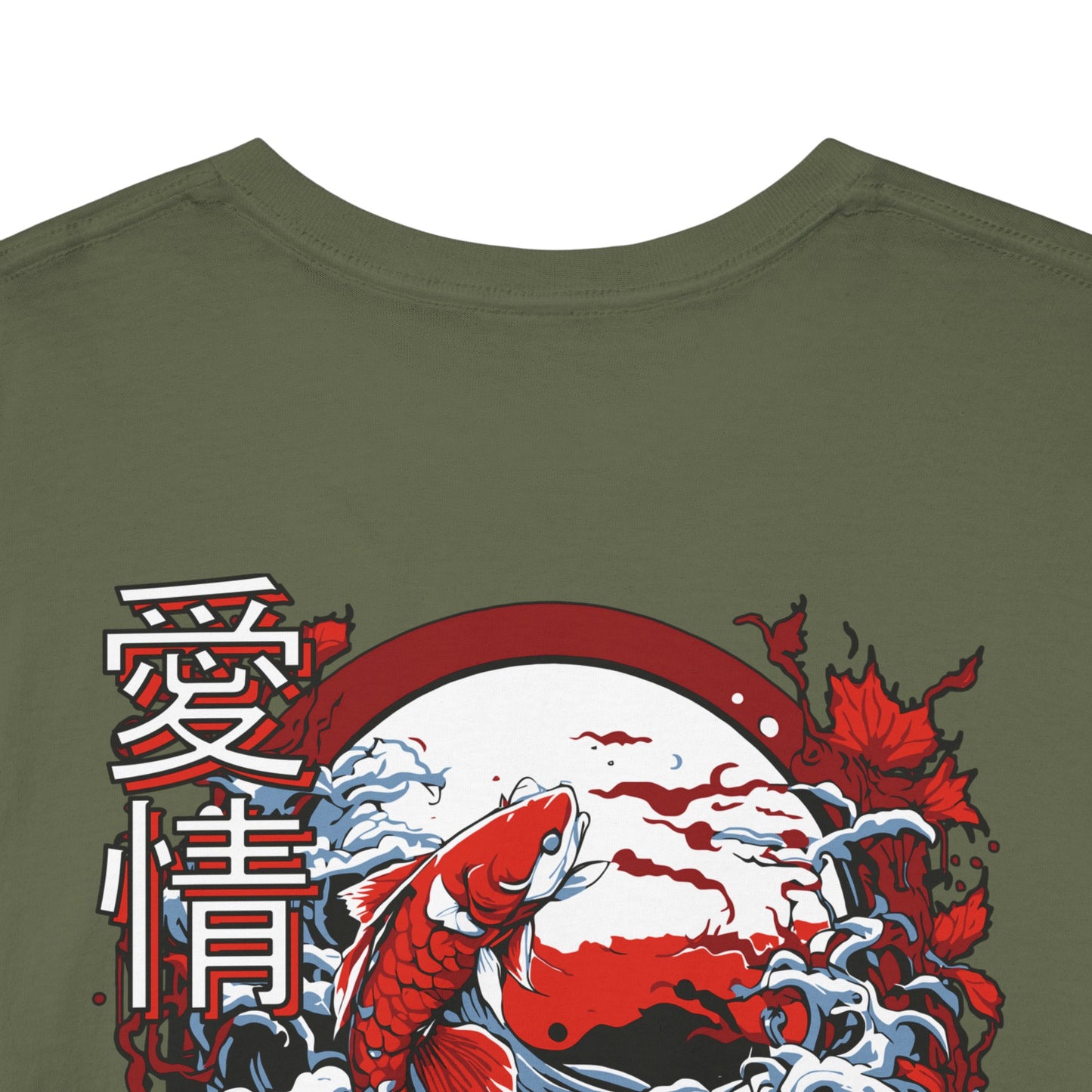Drippy Tee's Midnight Moon Koi Unisex Heavy Cotton Tee