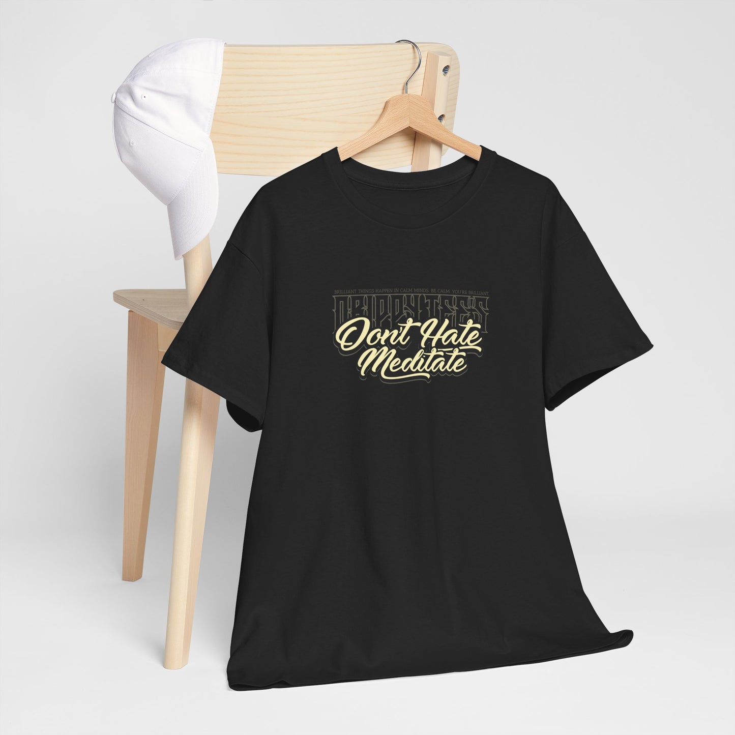 Drippy Tee's Don't Hate Meditate Unisex Heavy Cotton Tee