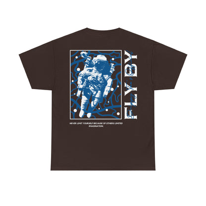 Drippy Tee's Fly By Astronaut Unisex Heavy Cotton Tee