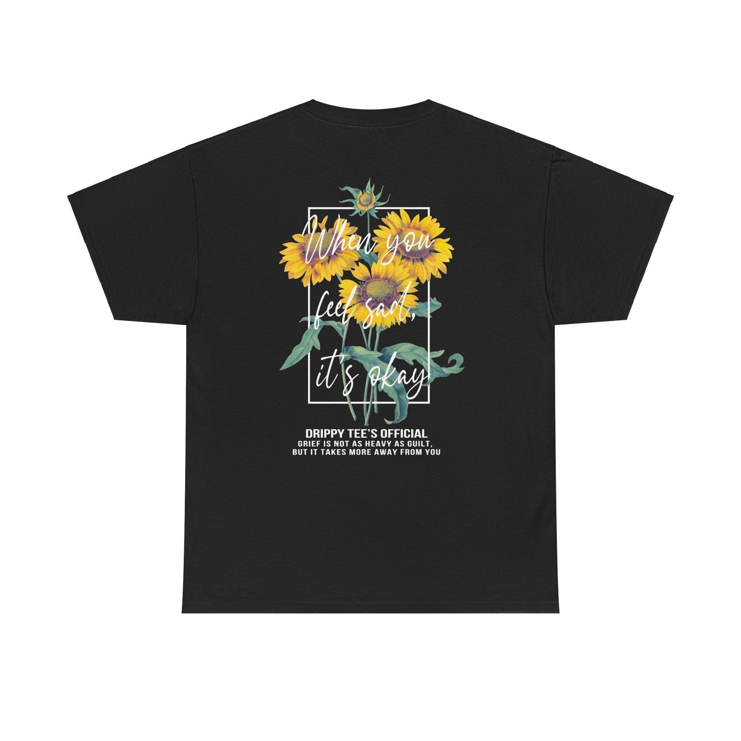 Drippy Tee's Sunflower Sadness Unisex Heavy Cotton Tee