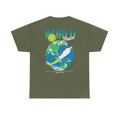 Drippy Tee's World Peace Unisex Heavy Cotton Tee