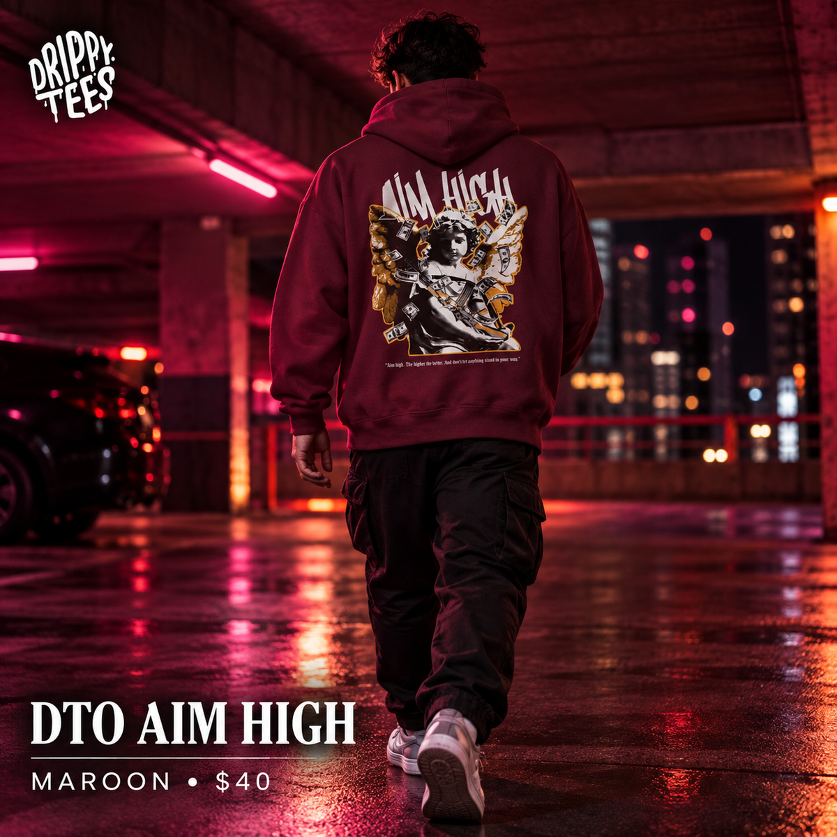 DTO Aim High Unisex Heavy Blend™ Hooded Sweatshirt