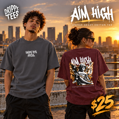 Drippy Tee's Aim High Unisex Heavy Cotton Tee