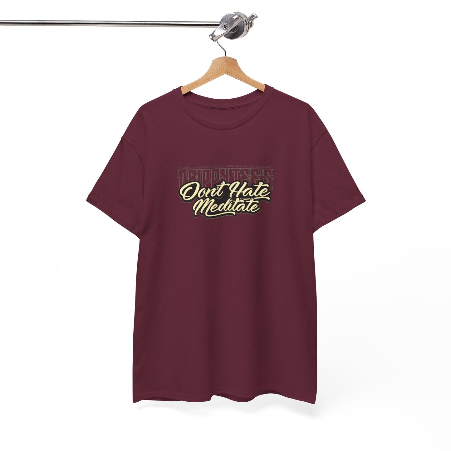 Drippy Tee's Don't Hate Meditate Unisex Heavy Cotton Tee