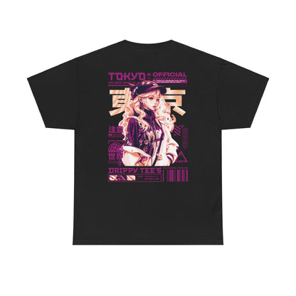 Drippy Tee's Neon Tokyo Unisex Heavy Cotton Tee