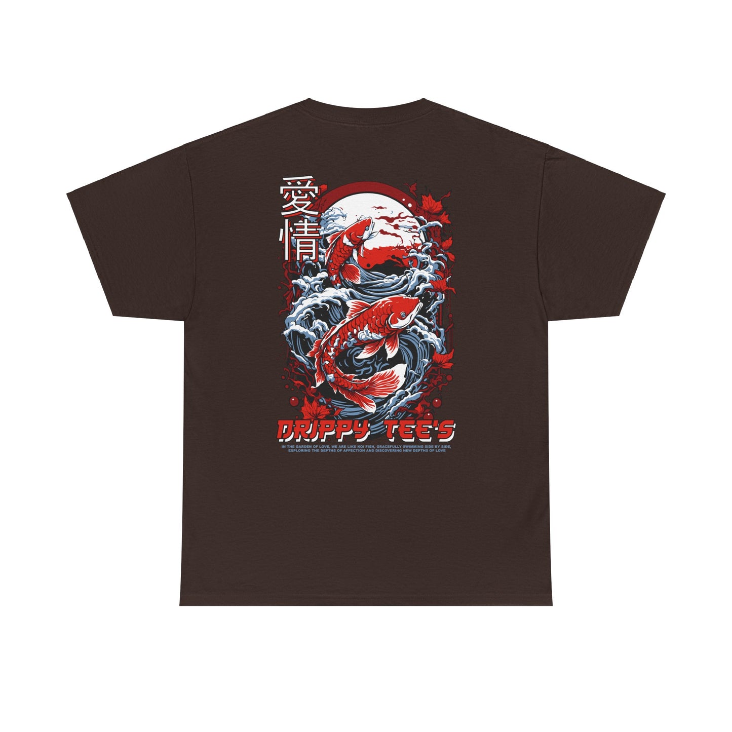 Drippy Tee's Midnight Moon Koi Unisex Heavy Cotton Tee