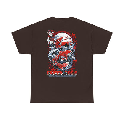 Drippy Tee's Midnight Moon Koi Unisex Heavy Cotton Tee