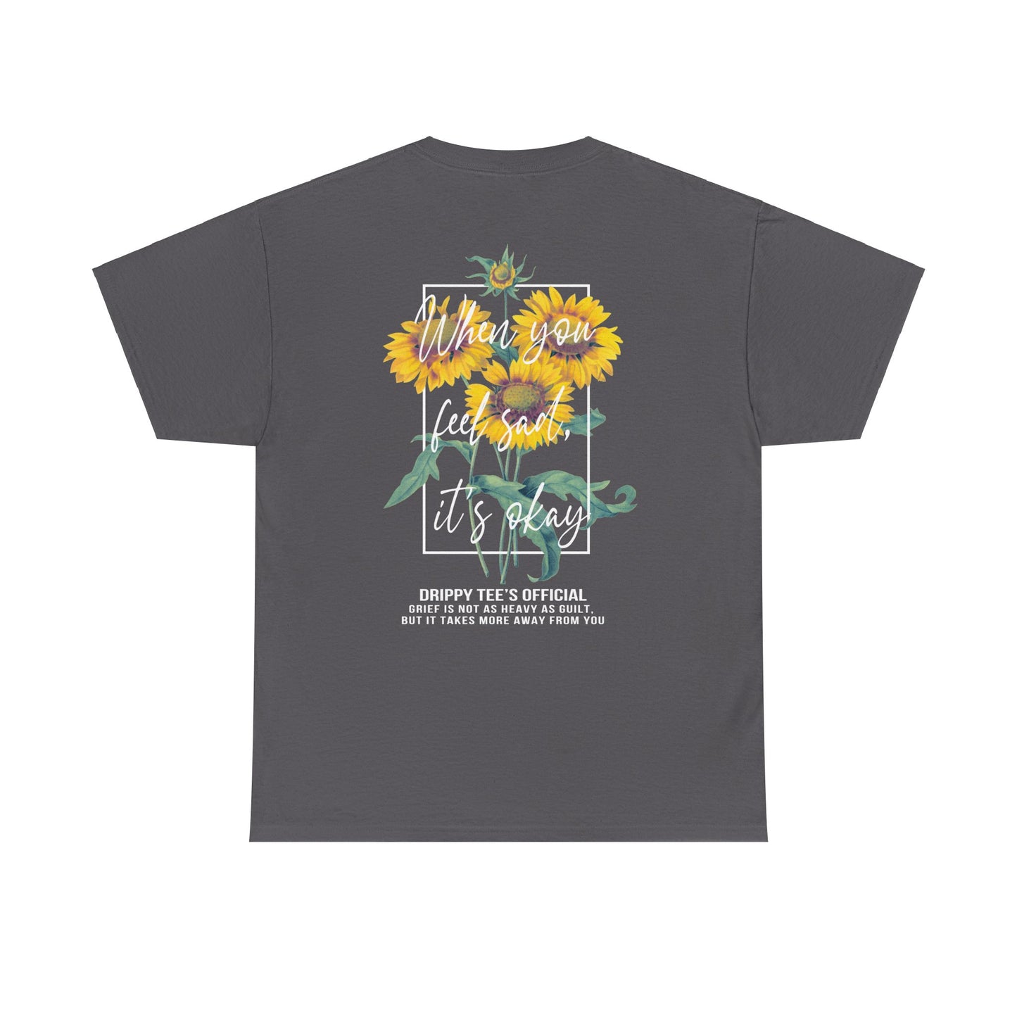 Drippy Tee's Sunflower Sadness Unisex Heavy Cotton Tee