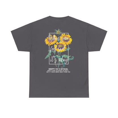 Drippy Tee's Sunflower Sadness Unisex Heavy Cotton Tee