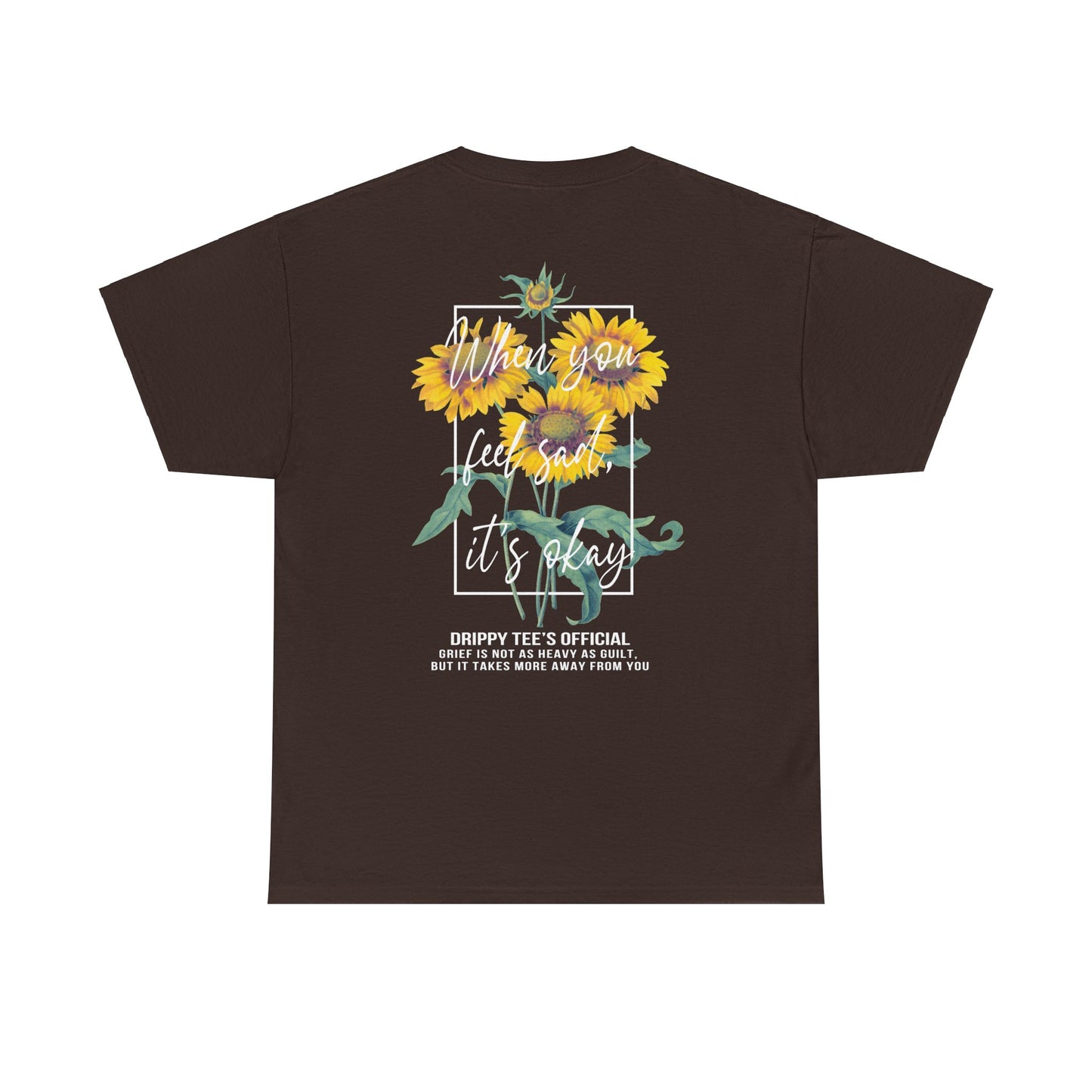 Drippy Tee's Sunflower Sadness Unisex Heavy Cotton Tee